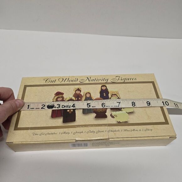 Target Vintage Wooden Nativity Set Cut Wood Folk Art Christmas Figurines Set - Picture 8 of 8